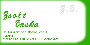 zsolt baska business card